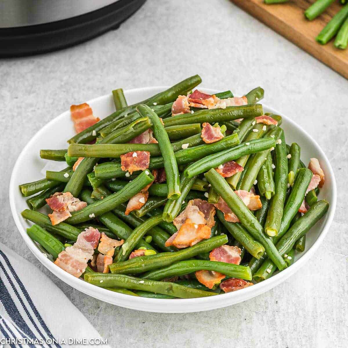 Instant Pot Green Beans and Bacon