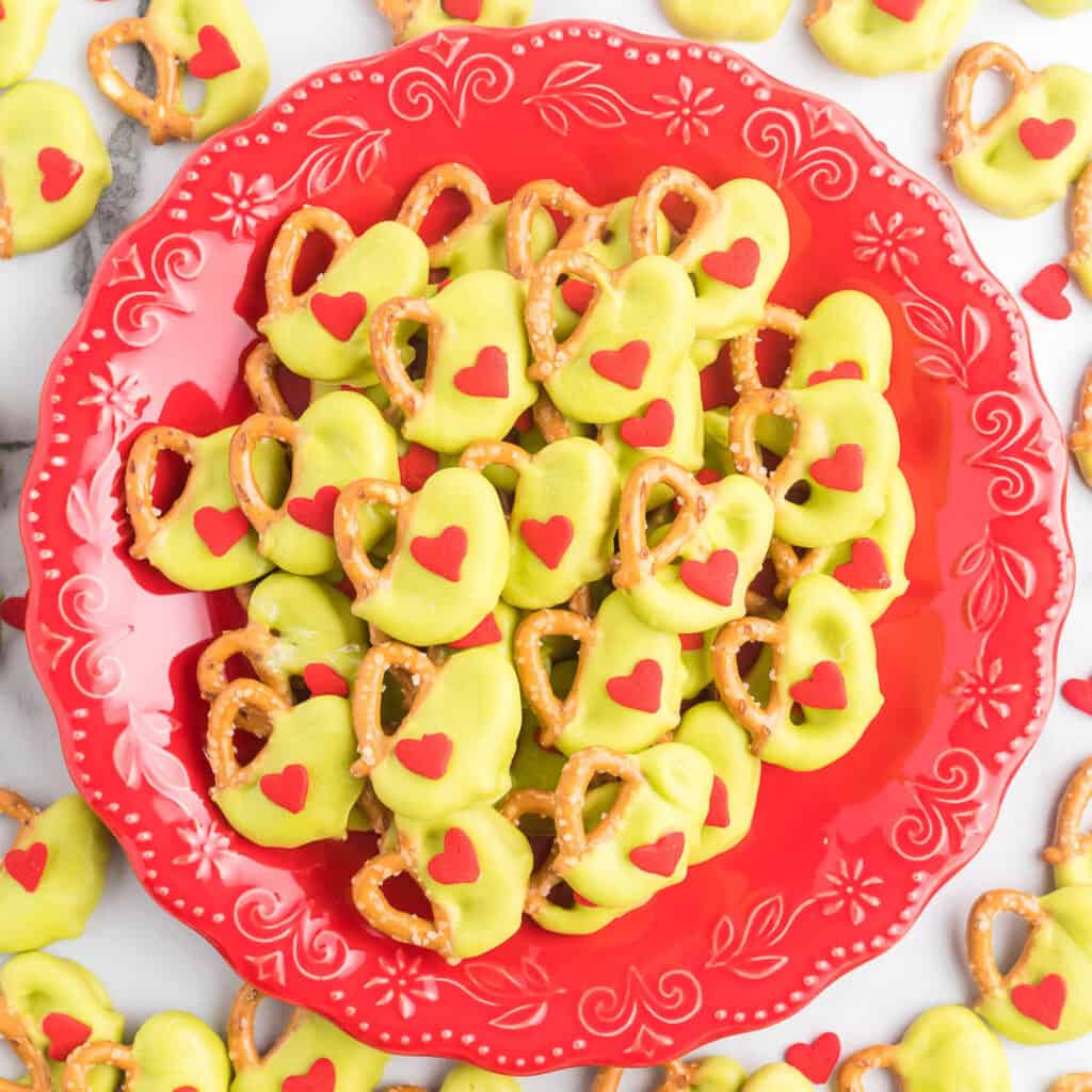 Grinch pretzels christmasonadime