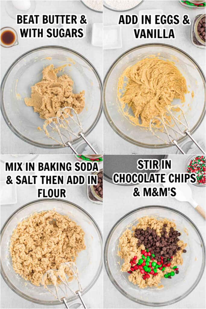 Christmas M&M Cookie Cake Recipe